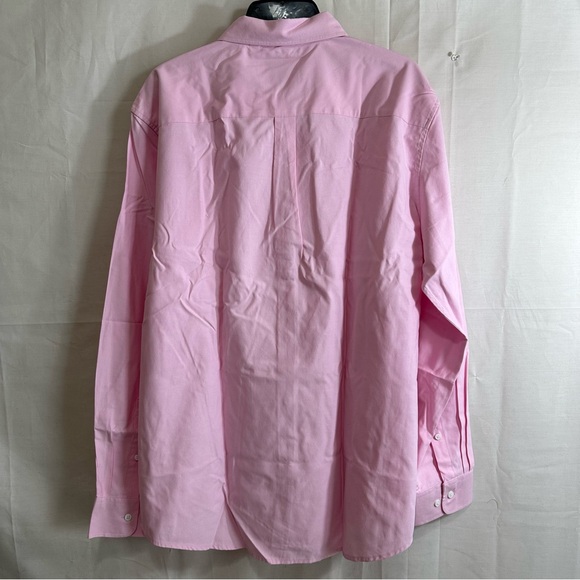 Alimens & Gentle Mens Button Down Collar Dress Shirt w/Chest Pocket Pink L - Picture 7 of 8